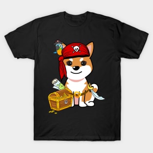 Cute orange dog is a pirate T-Shirt